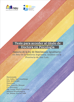 Impacto de la ley de Matrimonio Igualitario: un hito en la historia Argentina. Análisis en la Provincia de San Luis